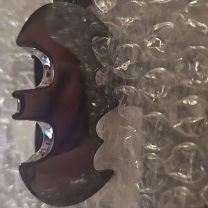 NWT nOIr JEWELRY RHODIUM Batman 2 finger Ring sz 7 ring